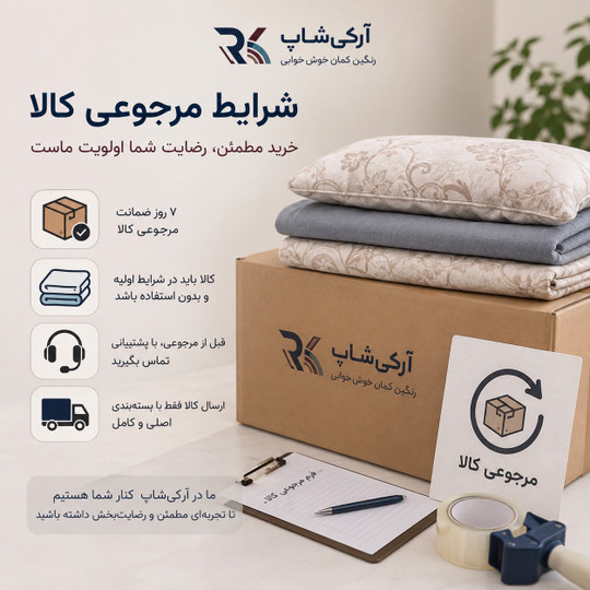 شرایط مرجوعی و تعویض کالا در آرکیشاپ
