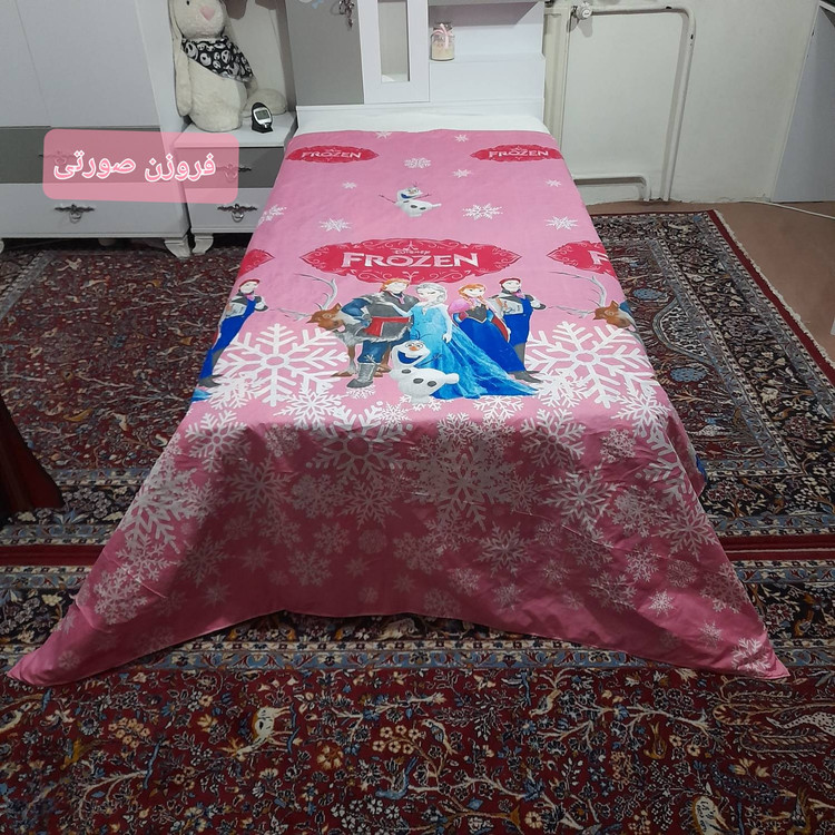سرویس روتختی لحافدار ۱ نفره ۴ تکه، برند رنگین کمان مدل فروزن