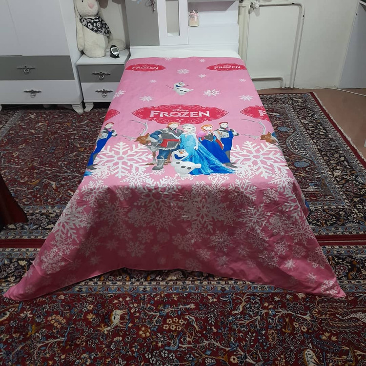 سرویس روتختی لحافدار ۱ نفره ۴ تکه، برند رنگین کمان مدل فروزن